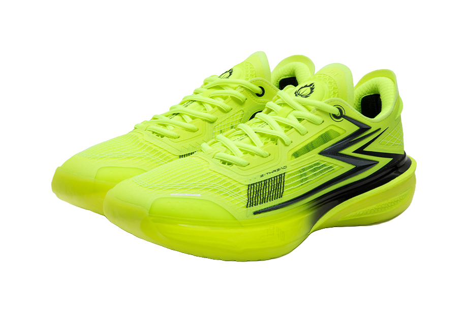 361° Speed BB Basketball Shoes Mens Low top Neon Solar Yellow/Obsidian Black  vjsneaker.com
