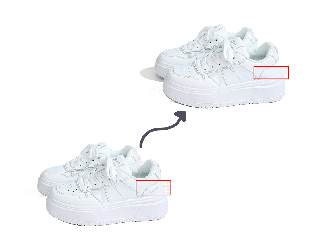 Warrior White Sneakers Height Increasing Low top Skateboard Shoes Women's 
