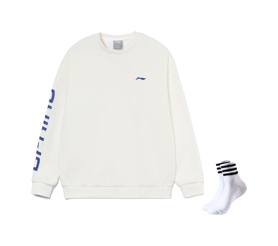 Li Ning Training Series Sweatshirts Unisex Crew Neck Thickened Others  VJSNEAKER