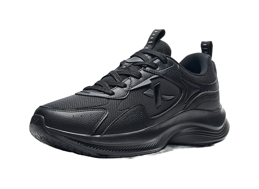 XTEP Slip Resistant Abrasion Resistant Low top Running Shoes Men's Black 