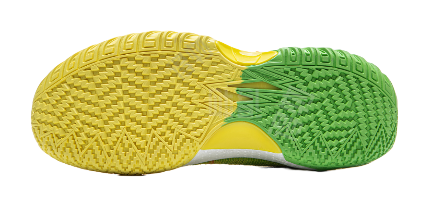 LiNing Jie Ao 2 Cushioning Anti Slip And Wear Resistant Rebound Low Top Outdoor Basketball Shoes Mens Yellow Green  VJSNEAKER