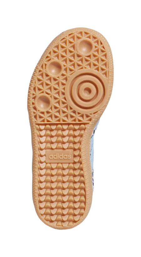 LIBERTY x Adidas Originals SAMBA OG Abrasion Resistant Low top Kids Training Shoes Blue Gray White Rubber Color Kids  VJSNEAKER