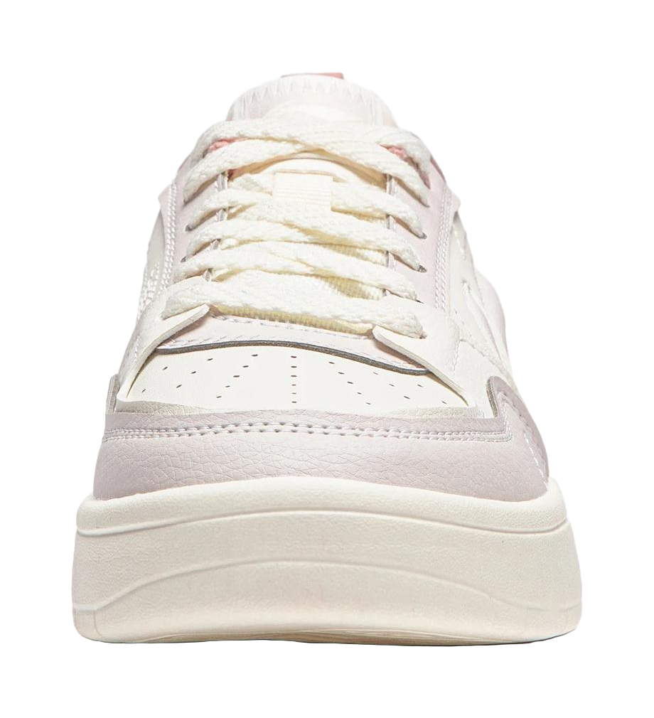 LiNing Yuanbao V2 Slip Resistant Cushioning Abrasion Resistant Low Top Skateboard Shoes Women's White Pink 