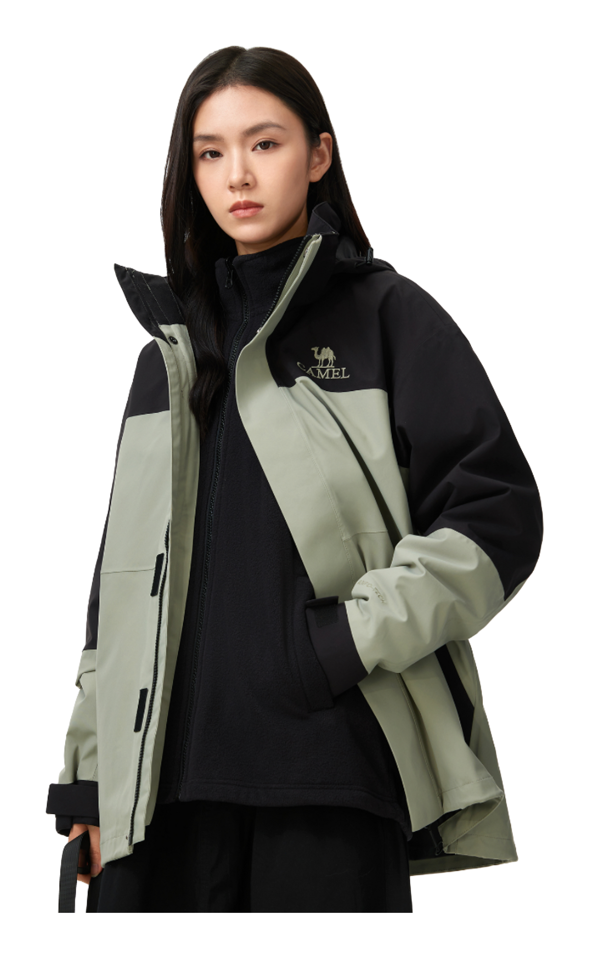 CAMEL Hiking Outdoor Adventure Waterproof, Windproof, Breathable, Abrasion Resistant, Thermal Windbreaker Jacket Unisex  vjsneaker.com