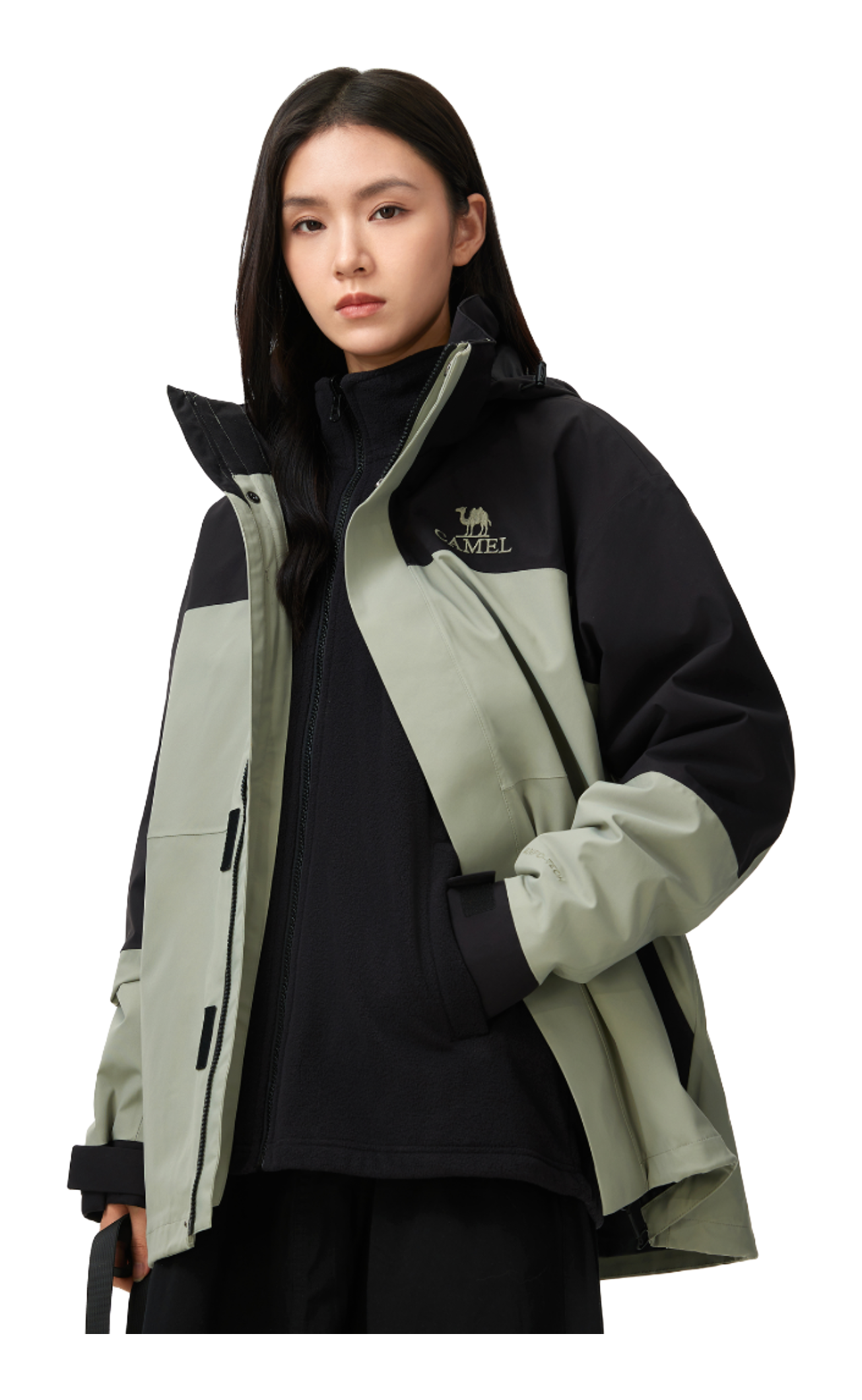 CAMEL Hiking Outdoor Adventure Waterproof, Windproof, Breathable, Abrasion Resistant, Thermal Windbreaker Jacket Unisex  vjsneaker.com