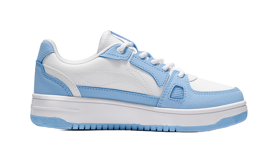 LINING YOUNG Sports Life Collection Low Top Kids' Skateboarding Shoes White Blue 