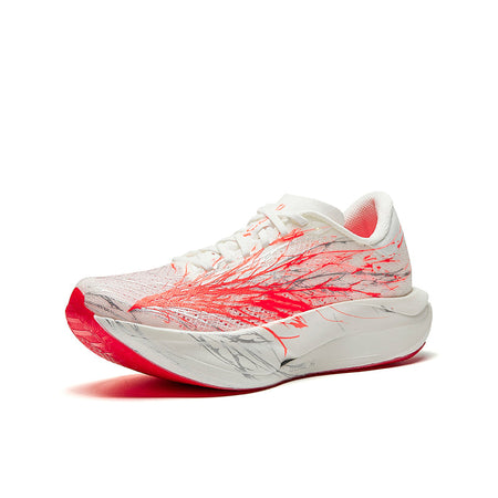 Anta C202 7.0 Synthetic Leather Low top Running Shoes Mens Papyrus White/Neon Bright Dark Red/Silver  vjsneaker.com