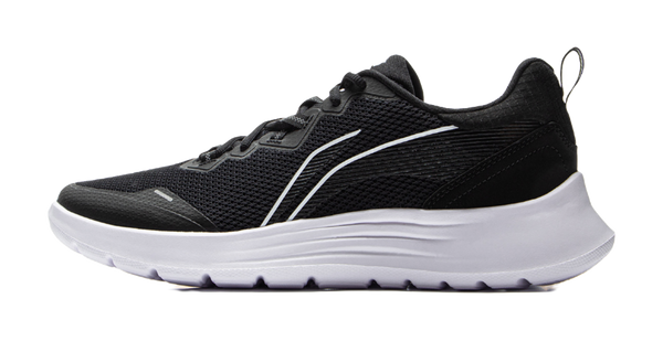 LiNing Feather Cushioned Anti-Slip And Wear-Resistant Lightweight Low-Top Running Shoes Men's Black White 