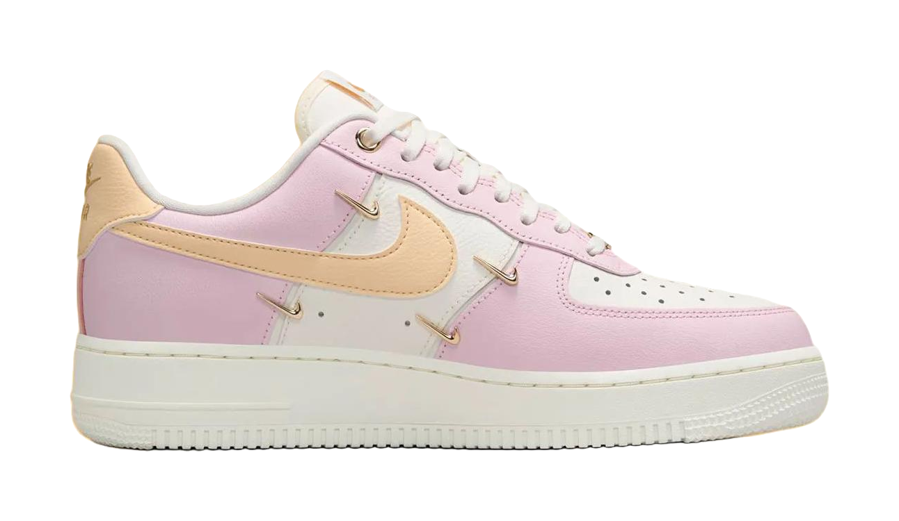 Nike Air Force 1 Low 07 Lx Pink Foam Mini Swoosh Womens  vjsneaker.com