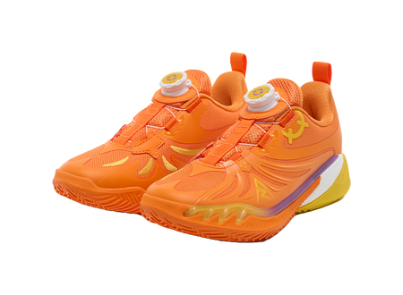 RigoreR Reeves series, Reeves third-generation AR3 sunset color matching, student training practical sports shoes, shock-absorbing, wear-resistant, anti slip, low top children's basketball shoes, children's version  VJSNEAKER