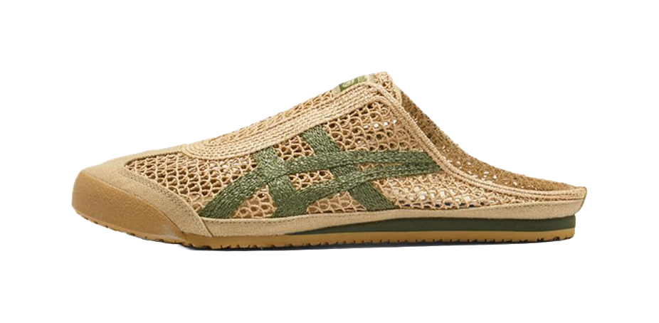 Asics Onitsuka Tiger Mexico 66 Sabot Beige Green  vjsneaker.com