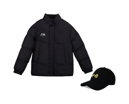 LiNing Puffer Jacket Mens Black  VJSNEAKER