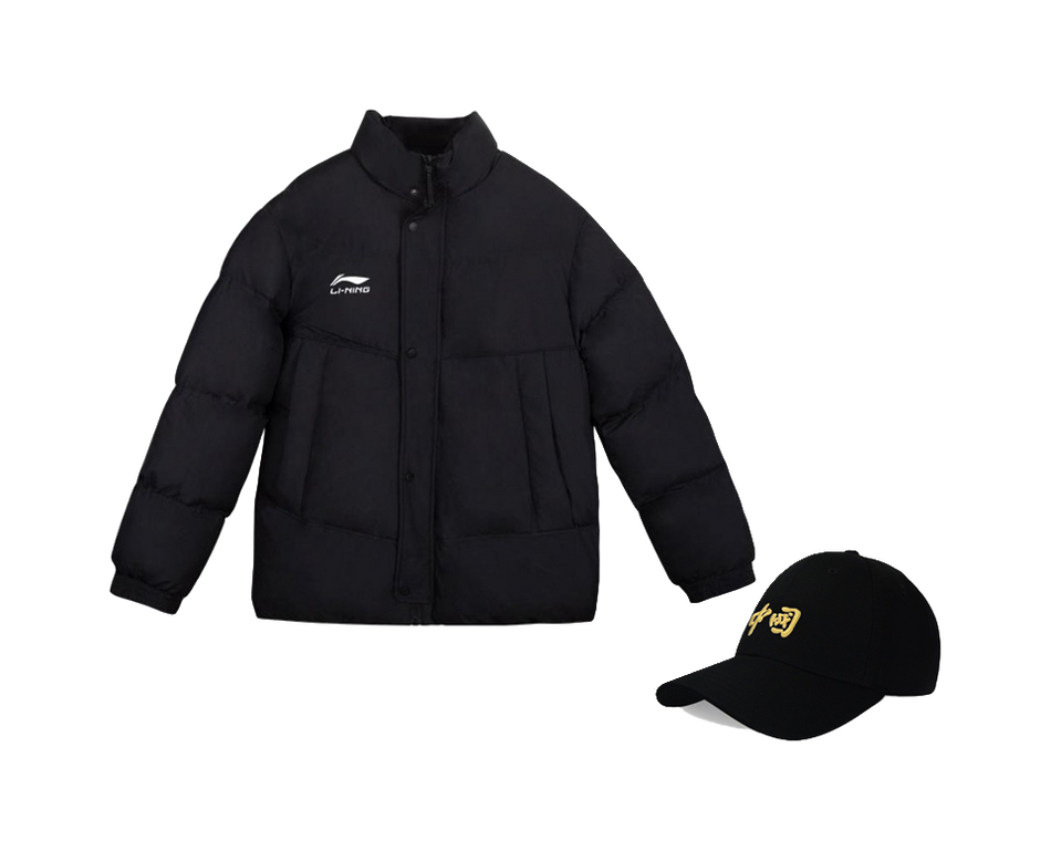 LiNing Puffer Jacket Mens Black  VJSNEAKER