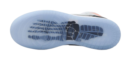 Jordan Air Jordan 1 Abrasion Resistant Mid Top Childrens Basketball Shoes Black Gray Kids  VJSNEAKER