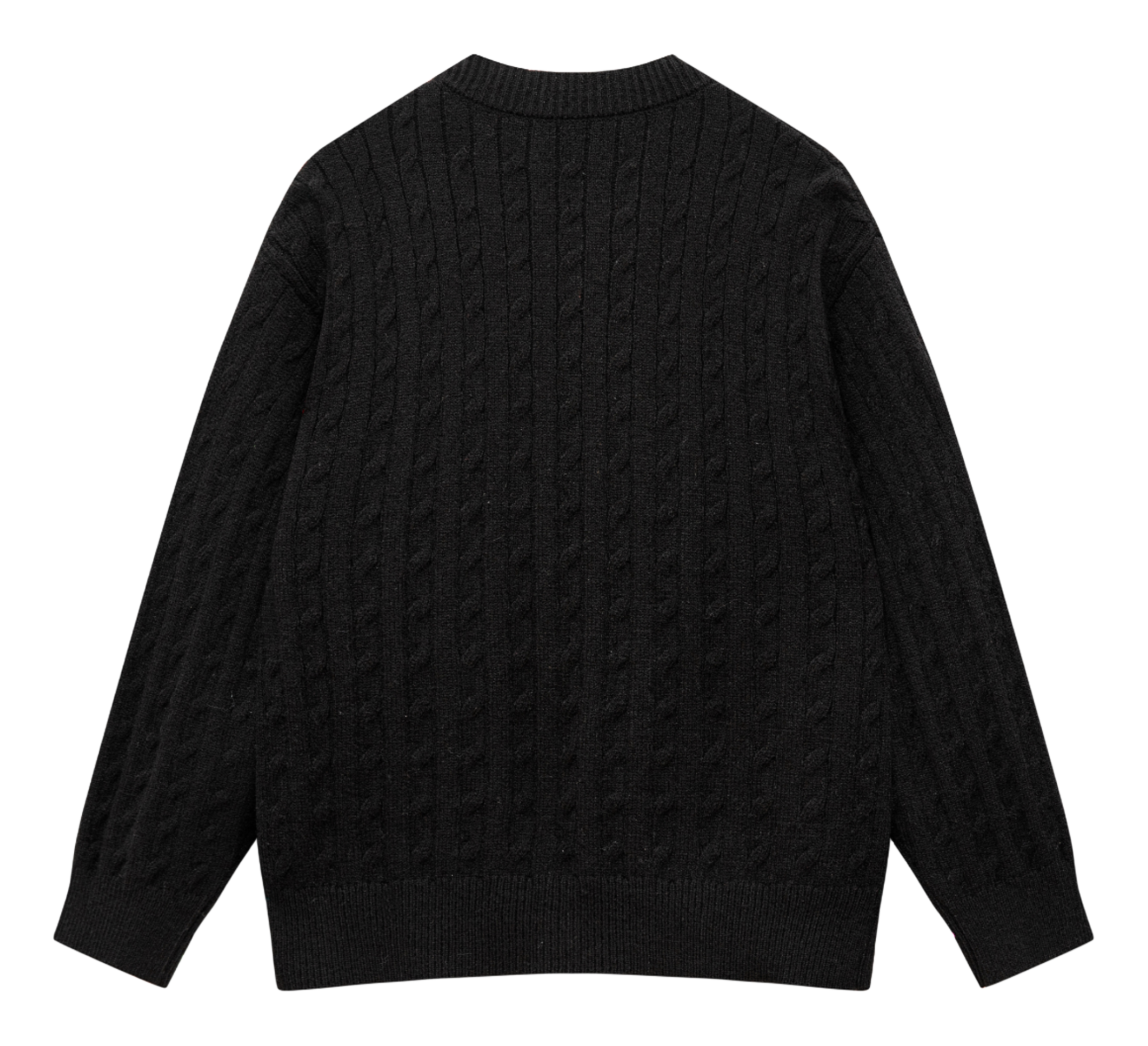 Warrior Power Simple Retro Cleanfit American Zipper Cardigan Basic Edition Warm, Soft, Comfortable Skin friendly Non stick Embroidered Sweater Knitted Sweater Unisex  vjsneaker.com