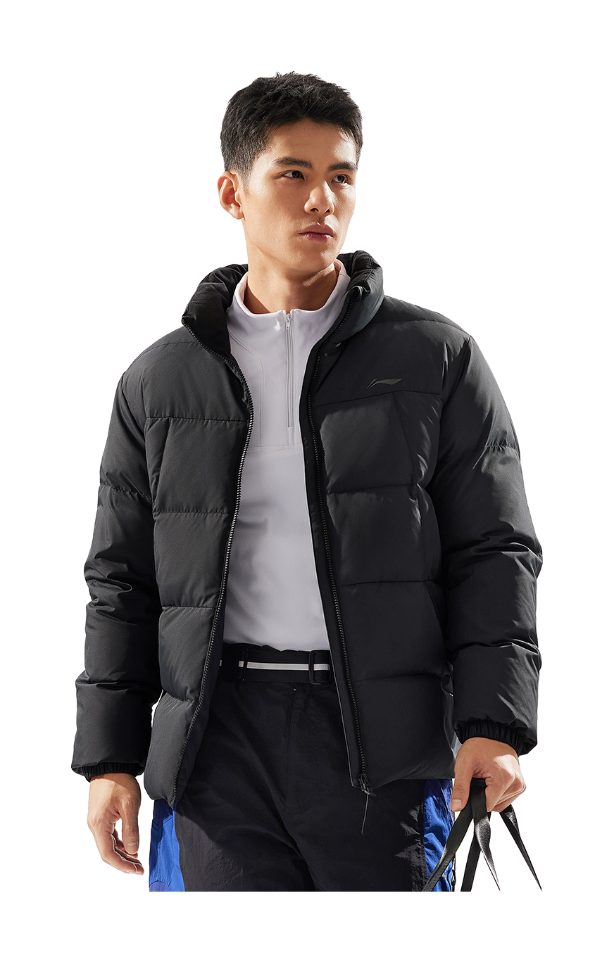 LiNing Fitness Series Down Jacket Mens Black  VJ SNEAKER