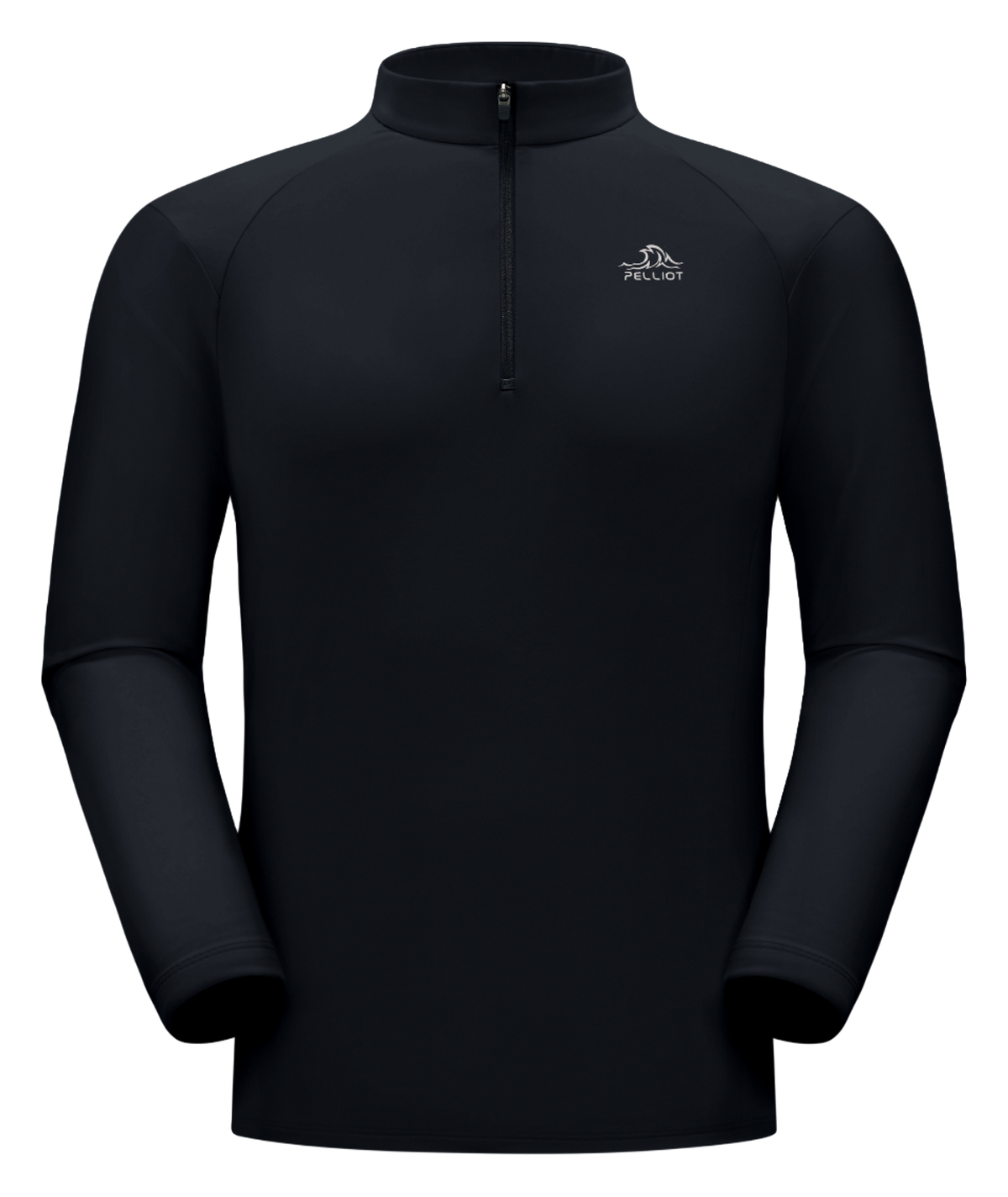 Boxi and PELLIOT Outdoor Cycling Plush Leisure Sports Warm Silver Ion Antibacterial Mountaineering Half Zipper Stand up Collar Top Lightweight, Comfortable, Fashionable, Versatile, Daily Commuter Long Sleeve Hoodie T-shirt for Men  vjsneaker.com