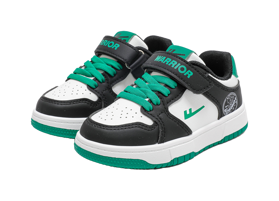 Warrior Boys Athletic Shoes Aj Breathable Lightweight Cushioning Low top Skateboard Shoes Kids 