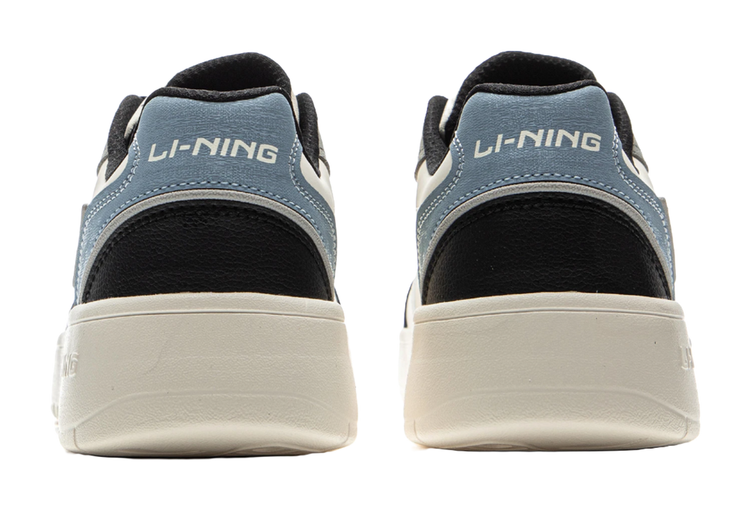 LiNing Yuanbao V3 Anti-Slip Wear-Resistant Low-Top Skateboard Shoes Men's Beige White Black 