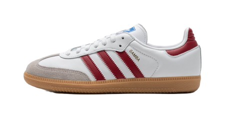 Adidas Samba Og White Burgundy Gum  vjsneaker.com