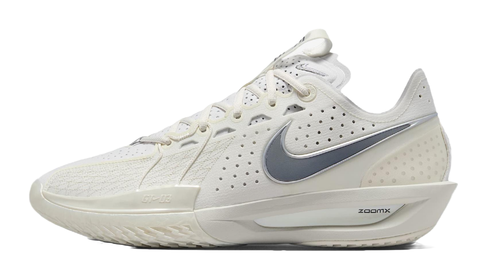 Nike G.T. Cut 3 Anti Slip Wear Resistant Low Top Basketball Shoes Mens White  VJSNEAKER