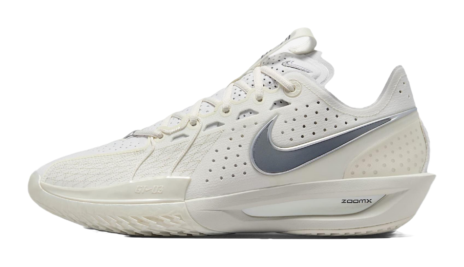 Nike G.T. Cut 3 Anti Slip Wear Resistant Low Top Basketball Shoes Mens White  VJSNEAKER