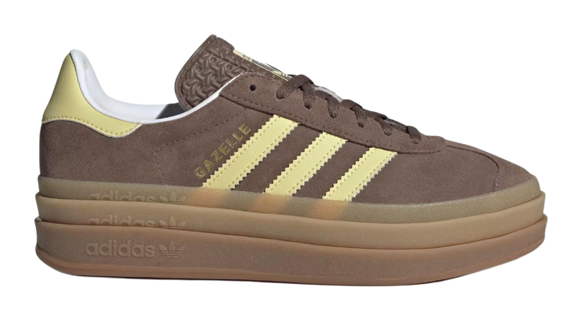Adidas Wmns Gazelle Bold Earth Strata Powder Yellow Womens  vjsneaker.com