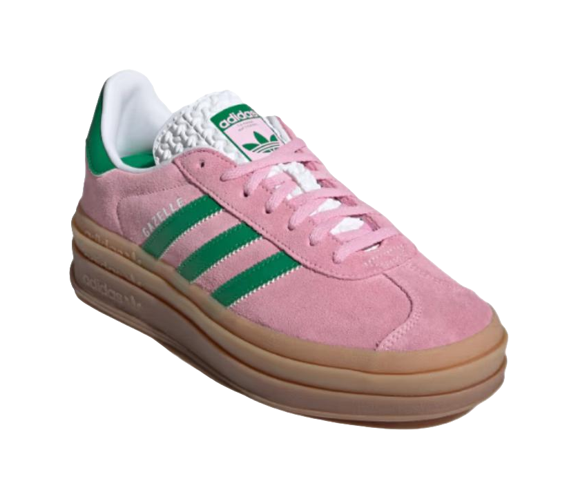 Adidas Wmns Gazelle Bold True Pink Green Womens  vjsneaker.com