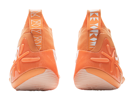 LiNing Wow11 Cushioning Lightweight Rebound Mid-Top Basketball Shoes Mens Cloud Brocade Orange  VJSNEAKER