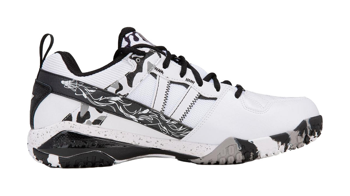 Li-Ning Invincible ACE "White Black" AYZW007-3 - Badminton Shoe Unisex White
