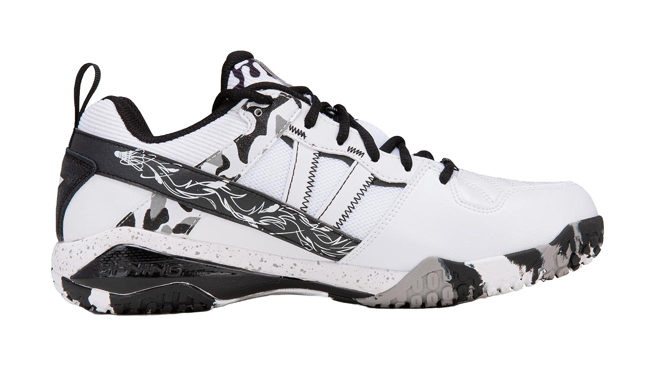 Li-Ning Invincible ACE "White Black" AYZW007-3 - Badminton Shoe Unisex White