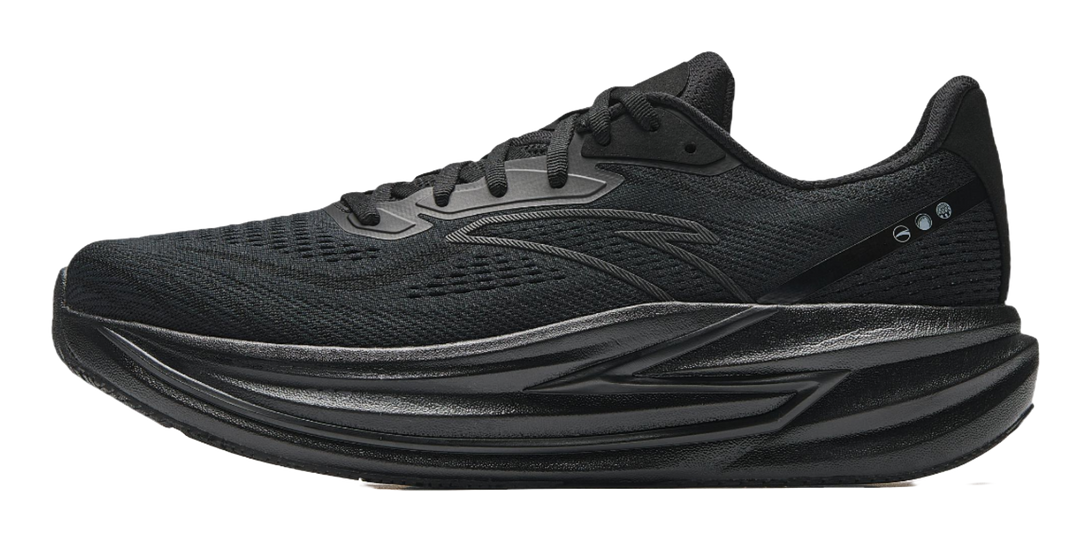 Anta Champion 4 Shock Absorbers Slip Resistant Low top Nitrogen Technology Casual Running Shoes Men's Black 