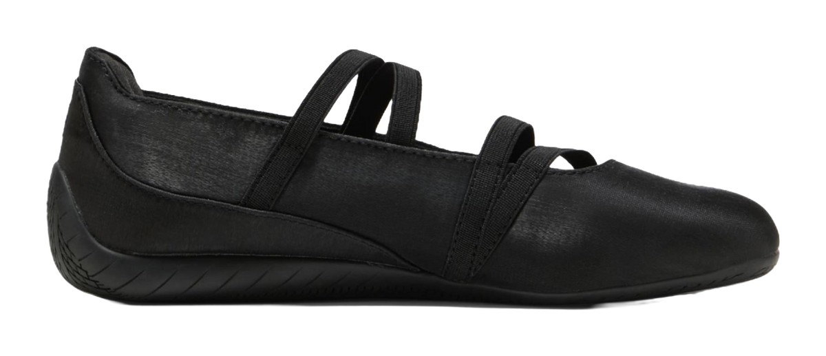 PUMA Speedcat Ballet Black Cool Dark Gray Satin Womens  vjsneaker.com