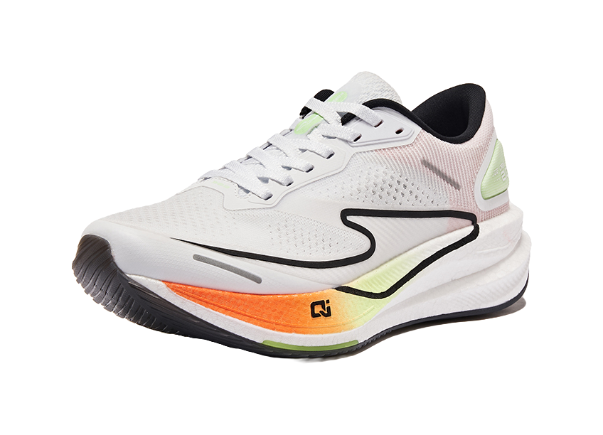 Erke Dust 2.0 Shock Absorbers Rebound Low top Marathon Training Long Distance Running Shoes Men's White Green 