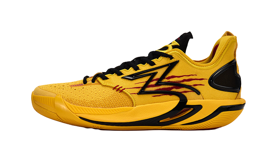 361° BIG3 6.0 Pro Cushioning Slip Resistant Support Mid top Basketball Shoes Unisex Vintage Yellow  VJSNEAKER