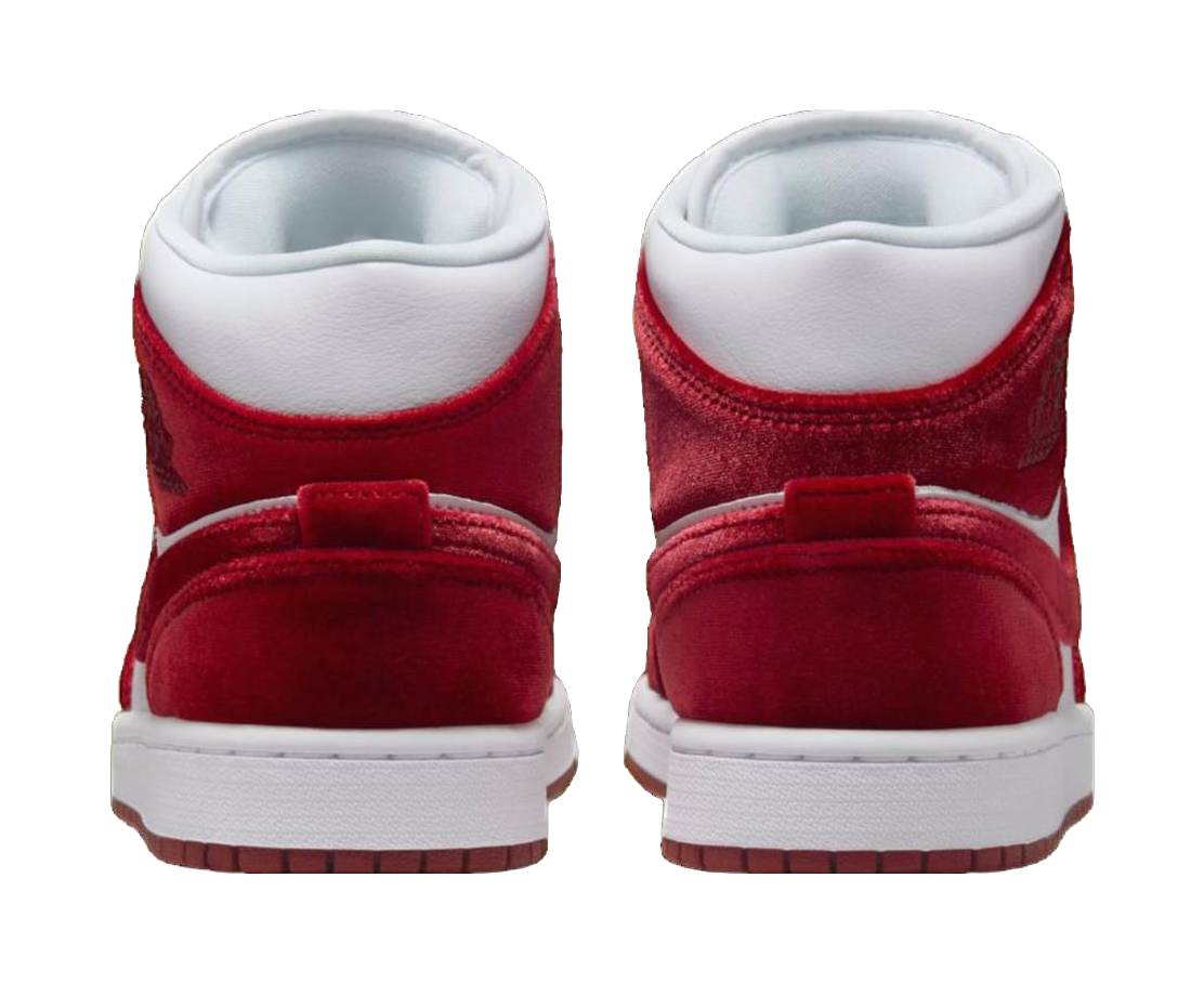 Jordan 1 Mid Se Red Velvet Womens  vjsneaker.com
