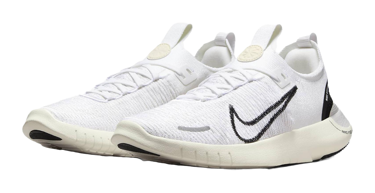 Nike Free Rn Nn Road Running Shoes White Coconut Milk Photon Dust Black Womens  vjsneaker.com