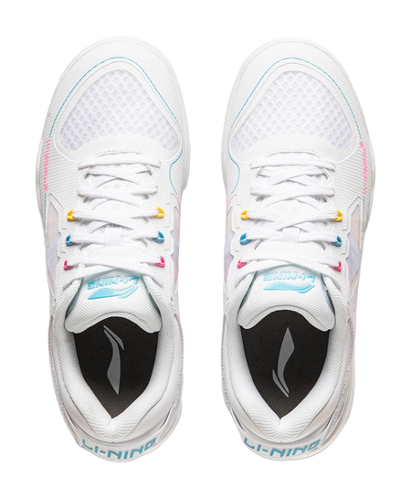 Li-Ning Kirin 3.0 "White/Pink/Yellow" APPU029-2 - Table Tennis Shoe Unisex White