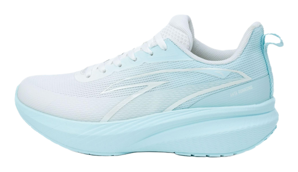 Anta Cloud Trail Cushioning Slip Resistant Coverage Low Top Casual Running Shoes Women's White Blue 