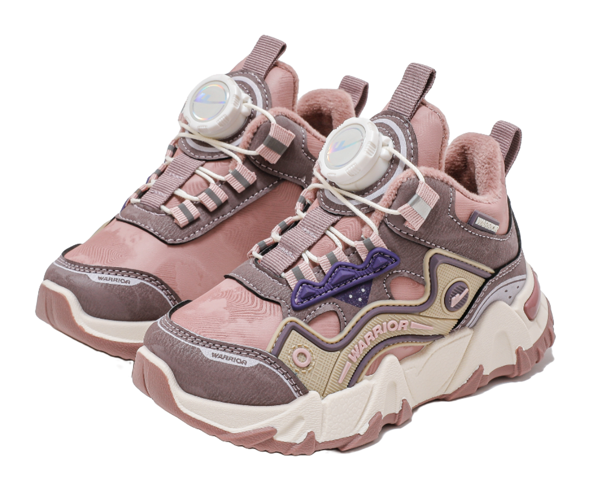 Warrior Synthetic Leather Slip Resistant Lightweight Cushioning Thermal Low top Kids Lifestyle Shoes Kids  VJSNEAKER