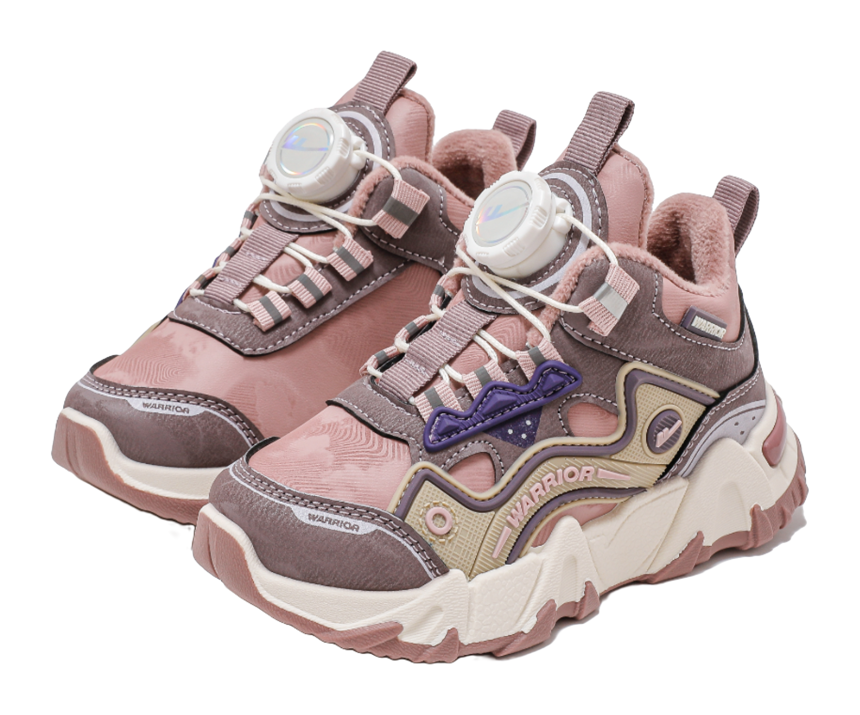 Warrior Synthetic Leather Slip Resistant Lightweight Cushioning Thermal Low top Kids Lifestyle Shoes Kids  VJSNEAKER