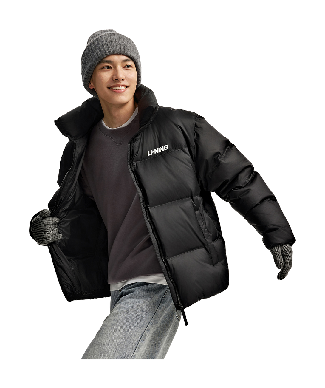 LiNing Fondue Down Series Down Jacket Unisex Black  VJ SNEAKER