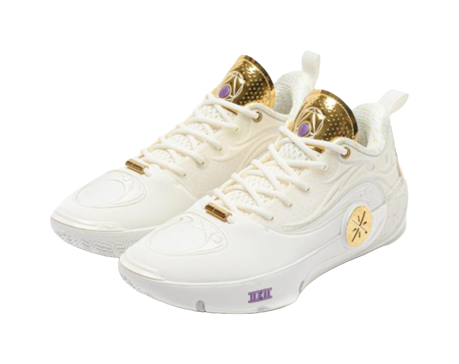 Li-Ning Way of Wade 12 "Golden Series" ABAV085-22 - Dwyane Wade Basketball Shoe Unisex White Gold