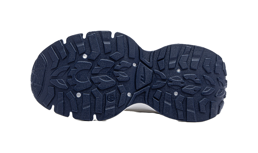 Warrior Anti Slip Wear Resistant Low Top Casual Running Shoes Women's White Dark Blue 