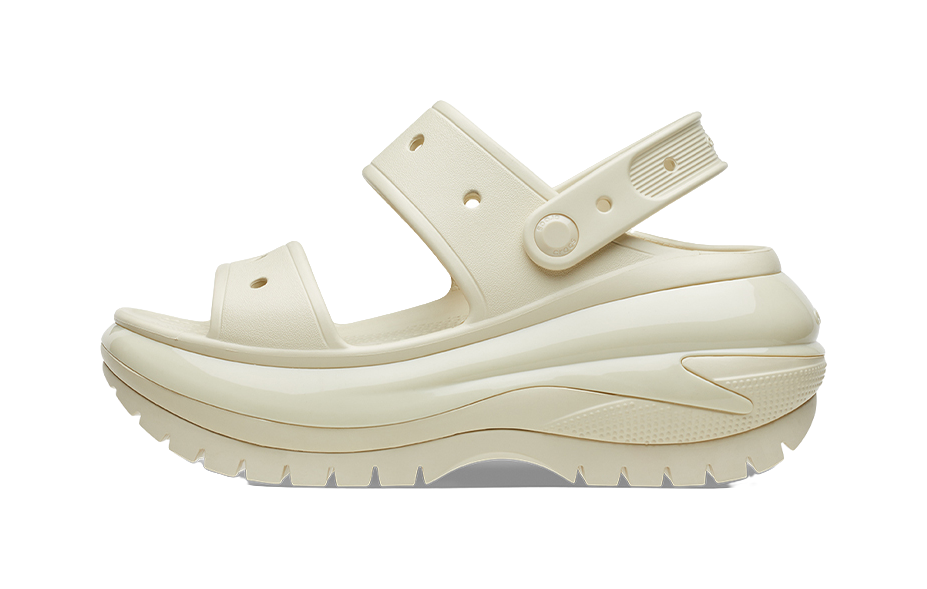 Crocs Mega Crush Sandal Bone Womens  vjsneaker.com