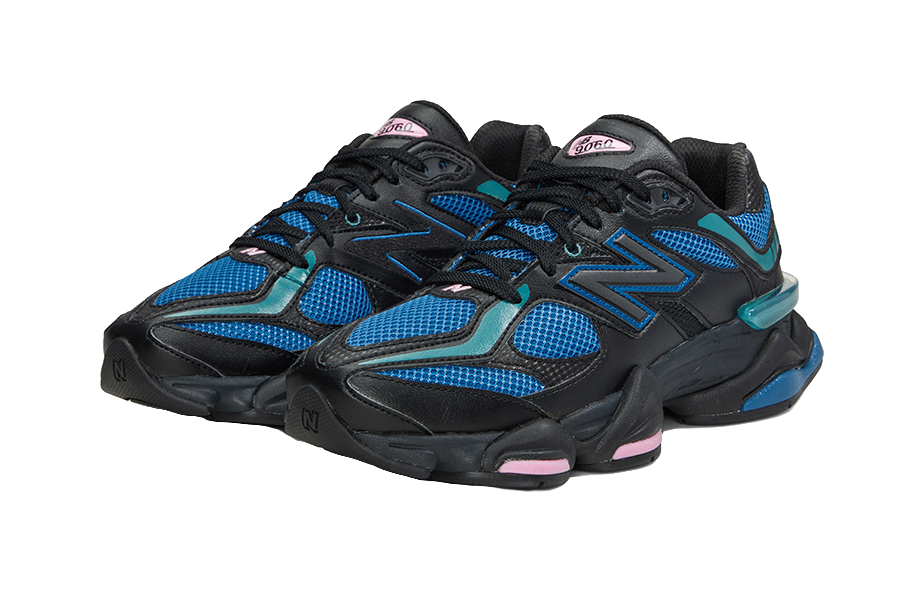 9060 New Balance Black Blue Agate  vjsneaker.com