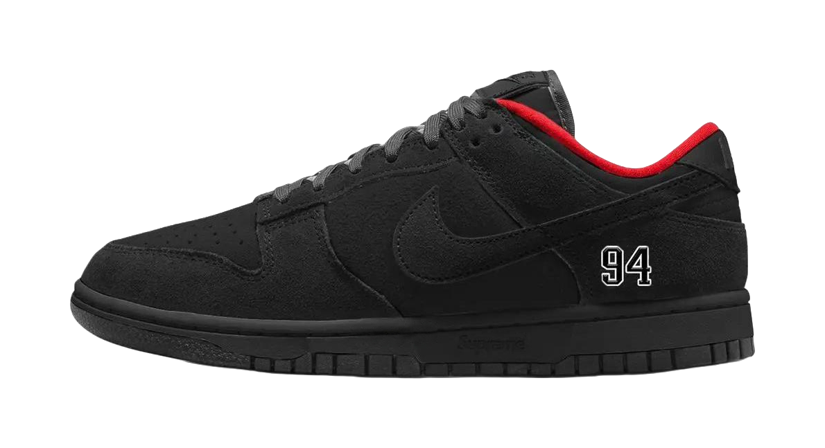 Nike Sb Dunk Low Supreme 94 Black  vjsneaker.com
