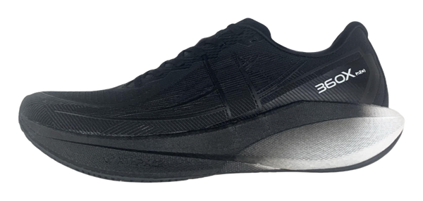 XTEP 360X 2.0 Breathable And Lightweight Low Top Carbon Plate Long Distance Running Shoes Men's Black 