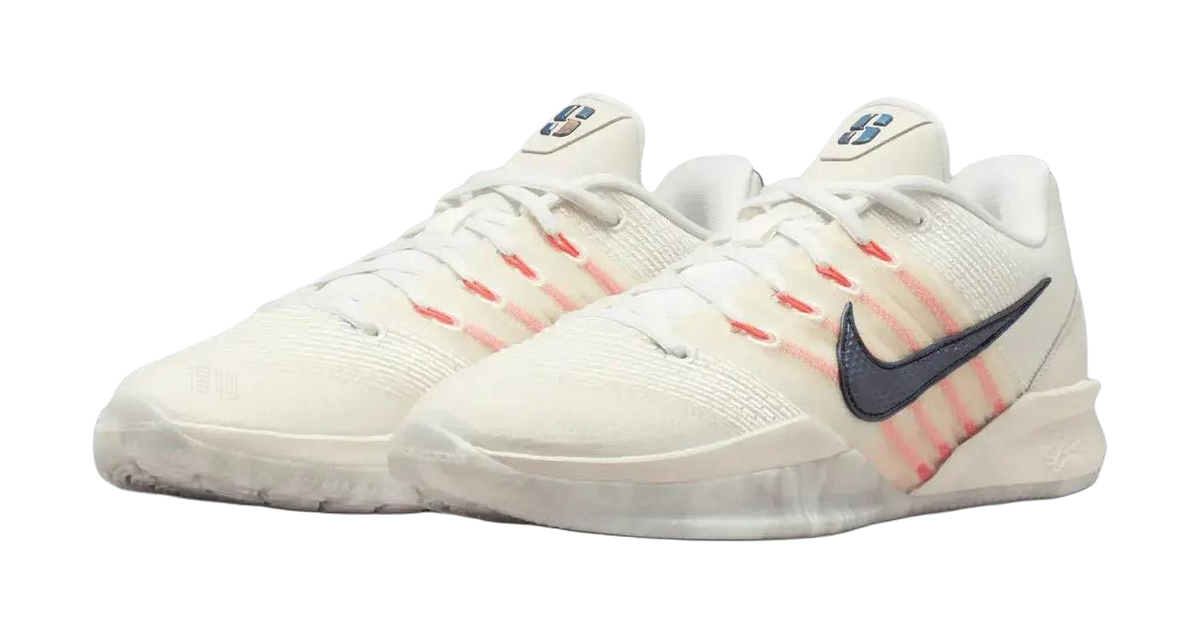 Nike Sabrina 3 Support Rebound Grip Basketball Shoes Unisex White Coral Powder  vjsneaker.com