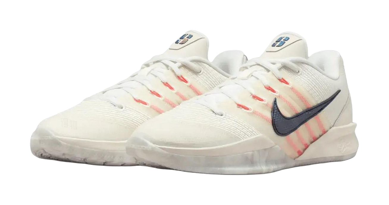 Nike Sabrina 3 Support Rebound Grip Basketball Shoes Unisex White Coral Powder  vjsneaker.com